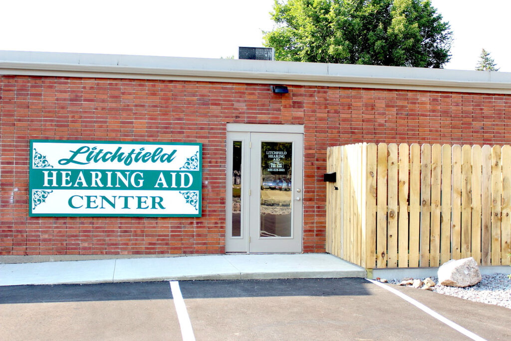 outside Litchfield Hearing Aid Center in Litchfield